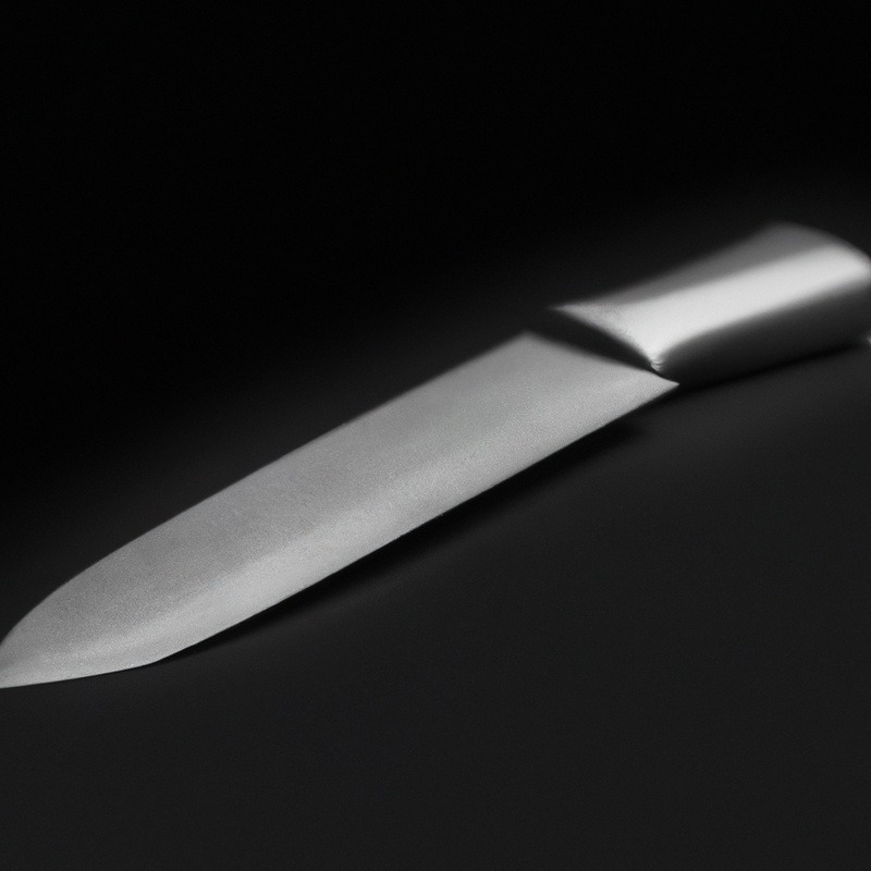 Stainless steel knife.