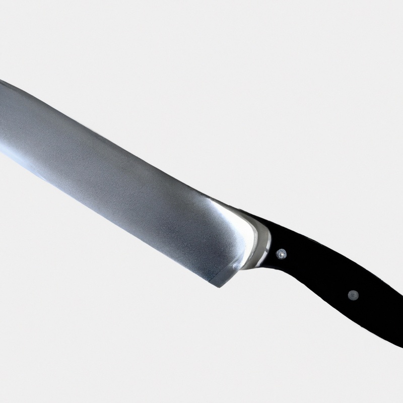 Vanadium-containing stainless steel knife.