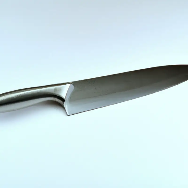 serrated knife cutting