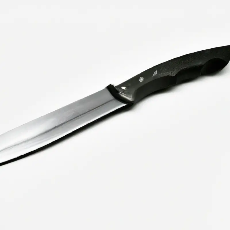 serrated knife cutting pastry