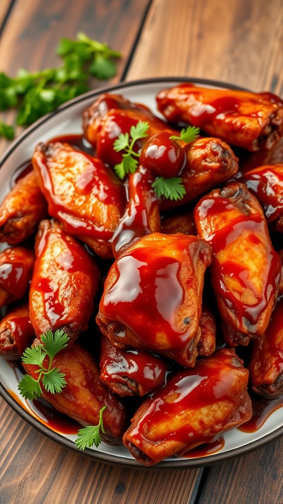 Apple Cider Vinegar BBQ Crockpot Wings