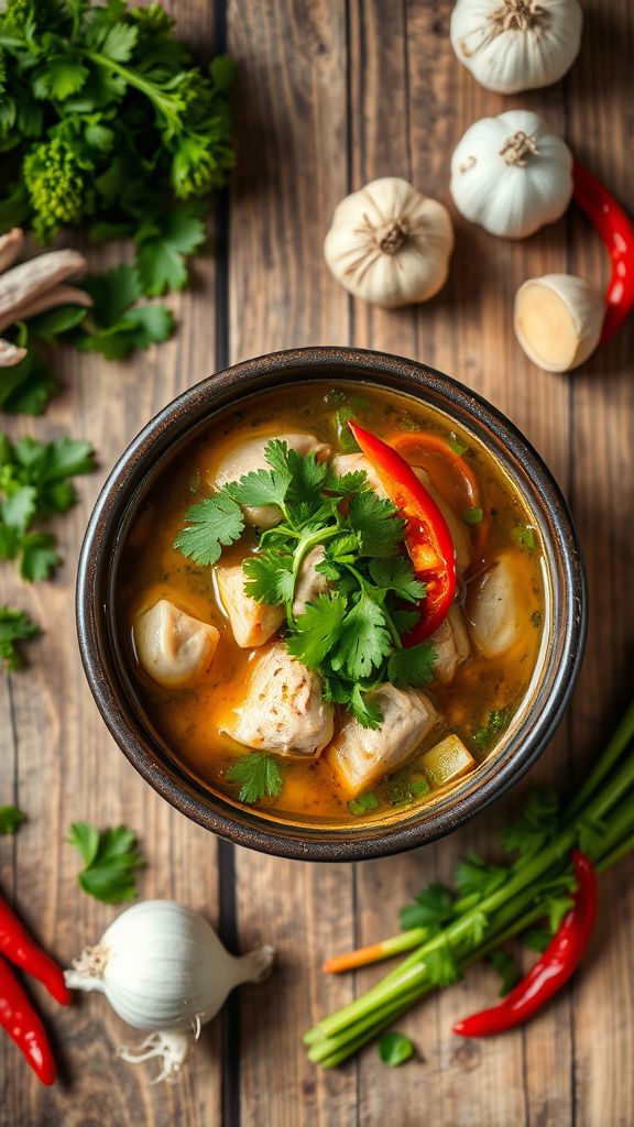 asian-inspired chicken soup recipes