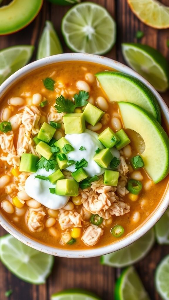 Avocado Lime White Chicken Chili