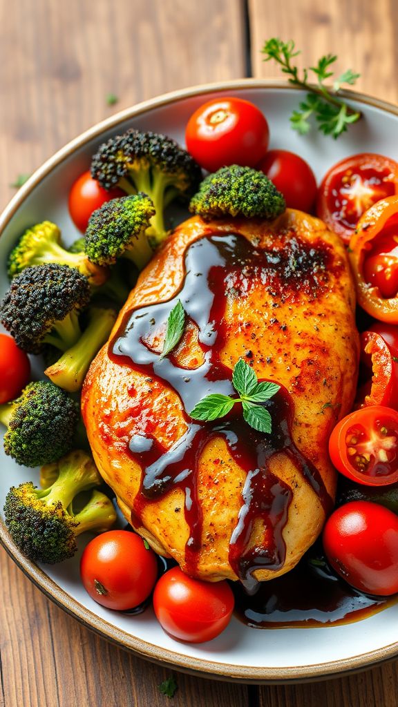 Balsamic Glazed Chicken and Veggies