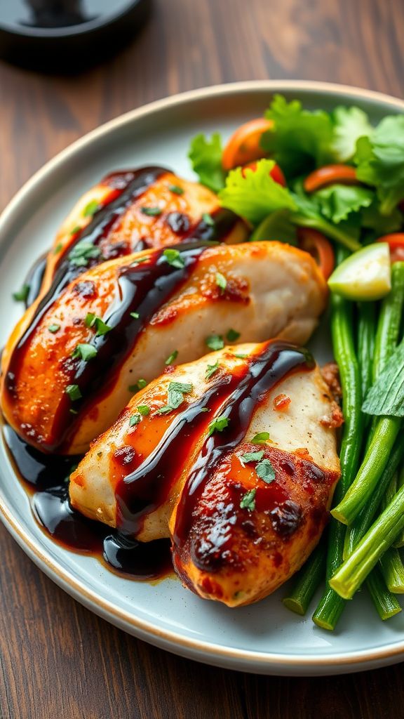 Balsamic Glazed Chicken Tenderloins  