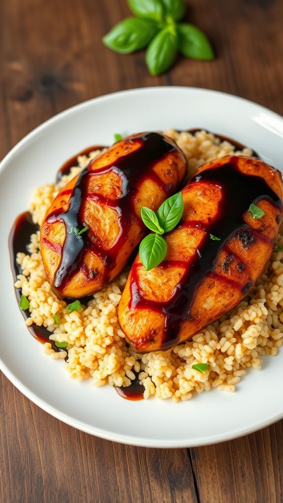 Balsamic Glazed Chicken with Quinoa