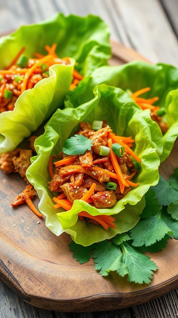 BBQ Chicken Lettuce Wraps