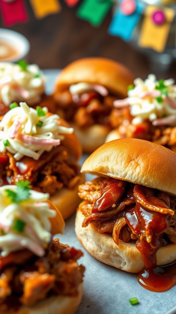 BBQ Chicken Sliders for the Spotlight  