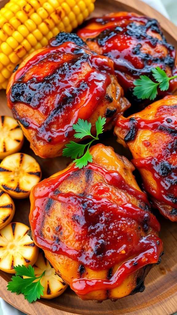 Boss BBQ Chicken Thighs with a Kick  