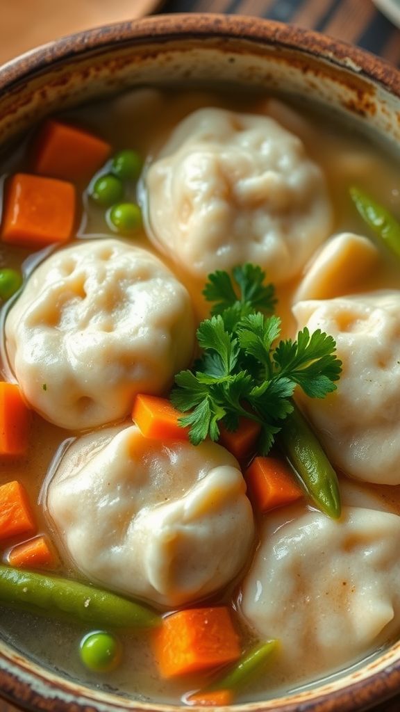 Buttermilk Chicken Dumplings and Veggies  