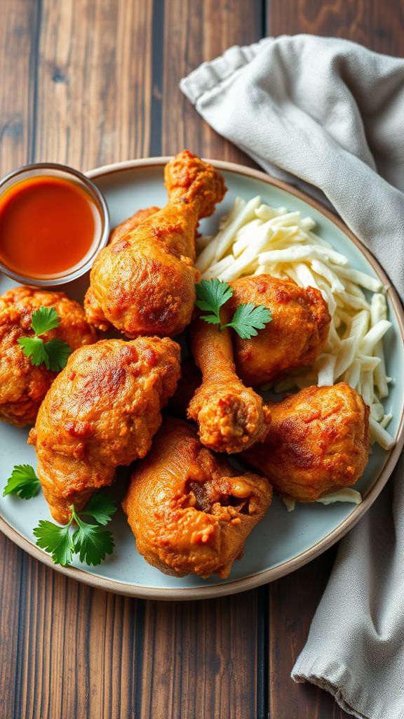 Cajun Spiced Fried Chicken  