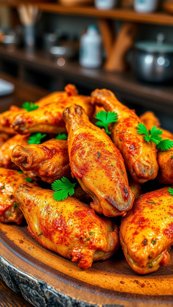 Cajun Spiced Oven-Baked Chicken Wings