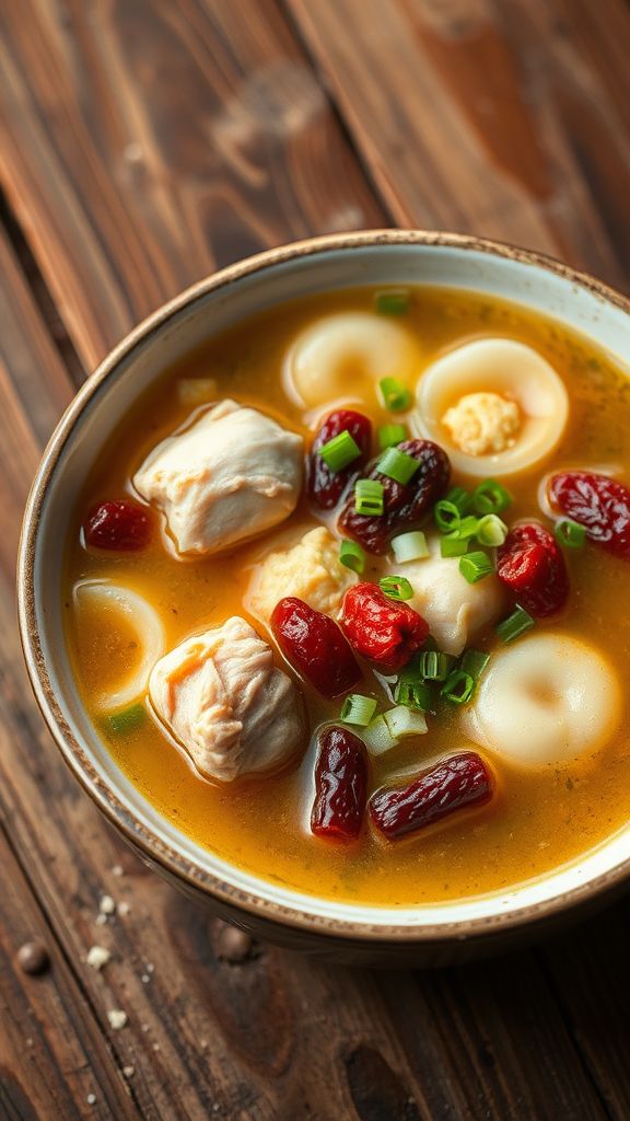 Cantonese Chicken Herbal Soup