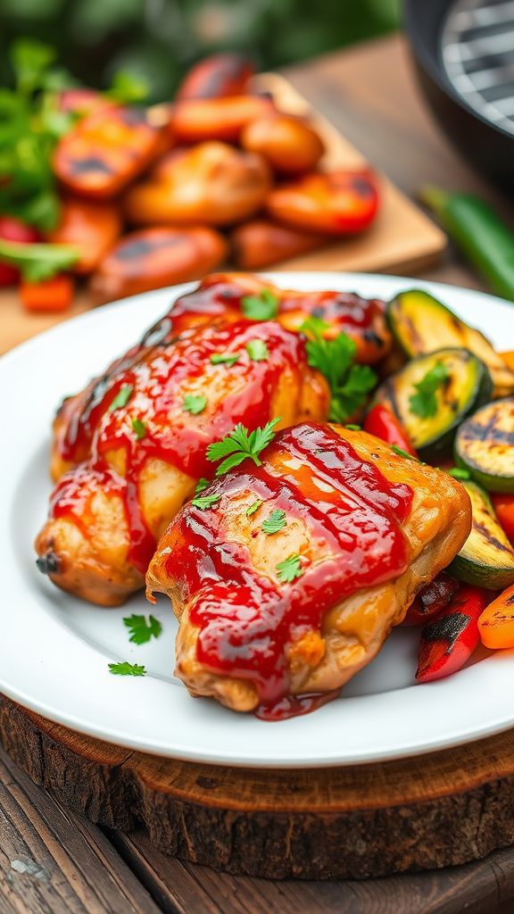 Celebrity-Style Honey Garlic BBQ Chicken  