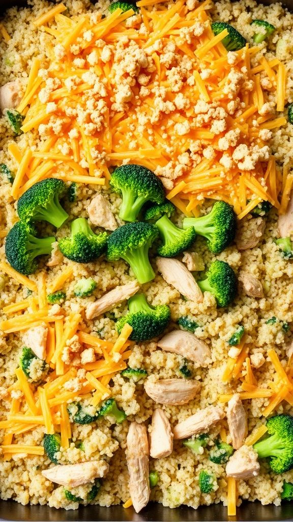 Chicken and Broccoli Quinoa Bake  