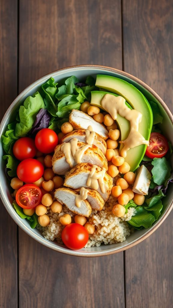 Chicken and Chickpea Buddha Bowl