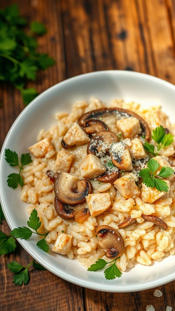 Chicken and Mushroom Risotto