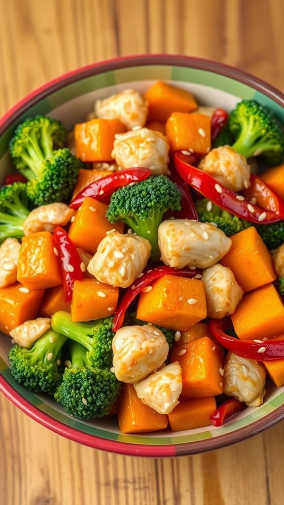 Chicken and Sweet Potato Stir-Fry