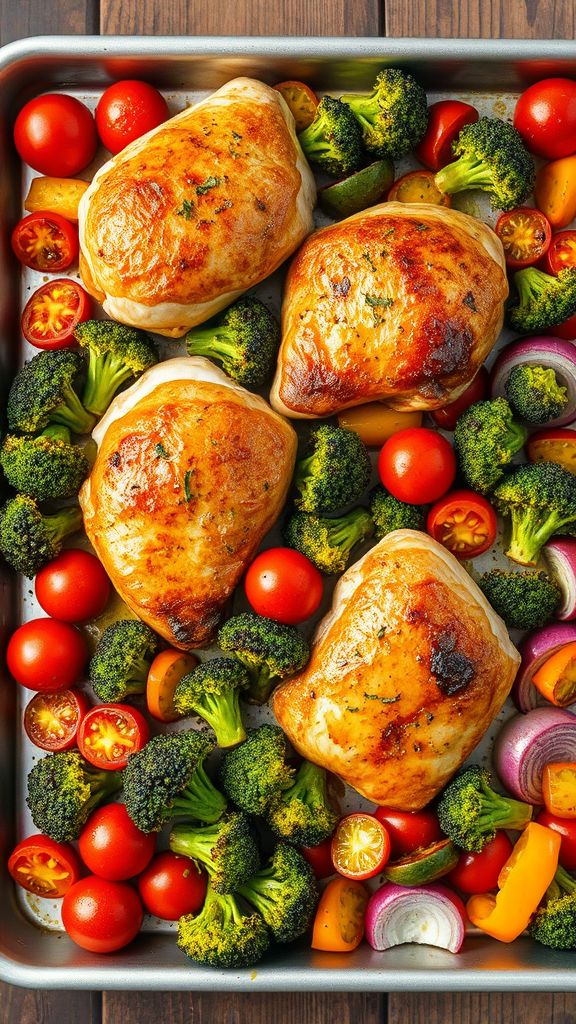 Chicken and Vegetable Sheet Pan Dinner