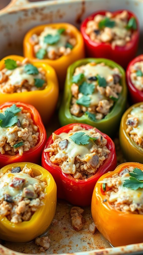 Chicken Fajita Stuffed Peppers