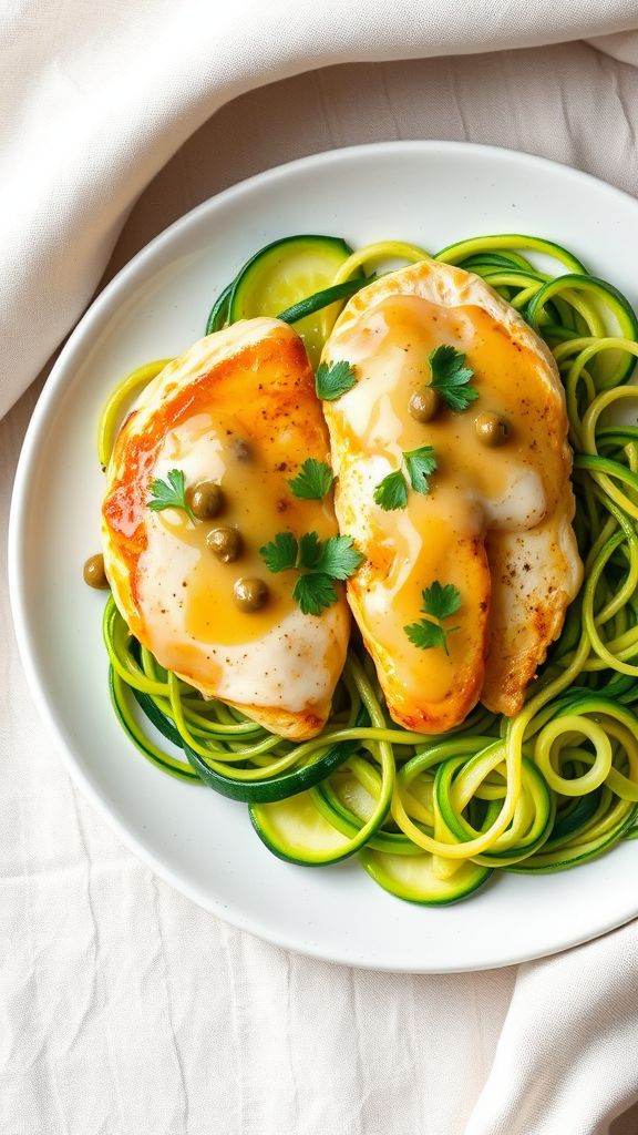 Chicken Piccata with Zoodles