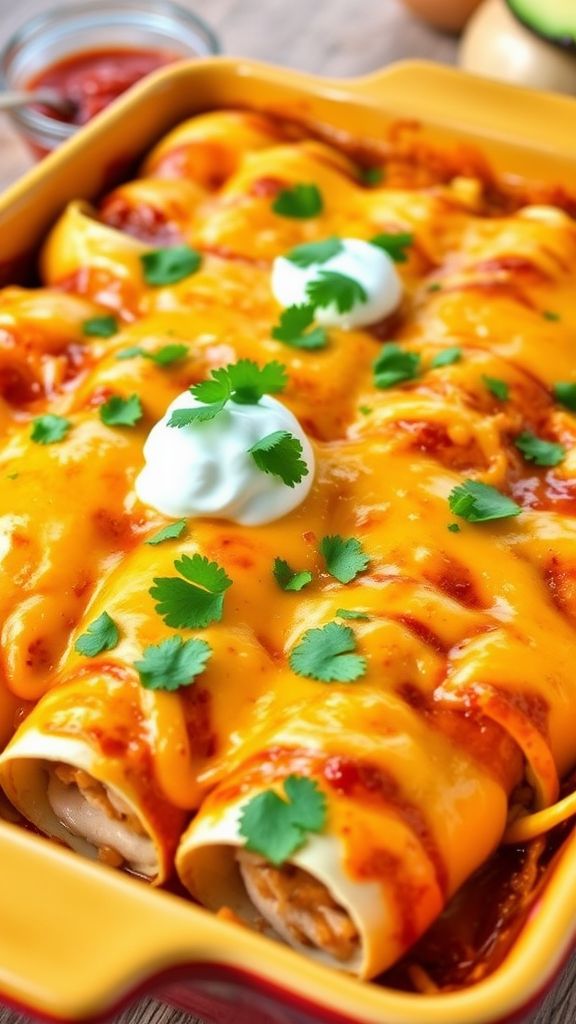 Chipotle Chicken Enchiladas  