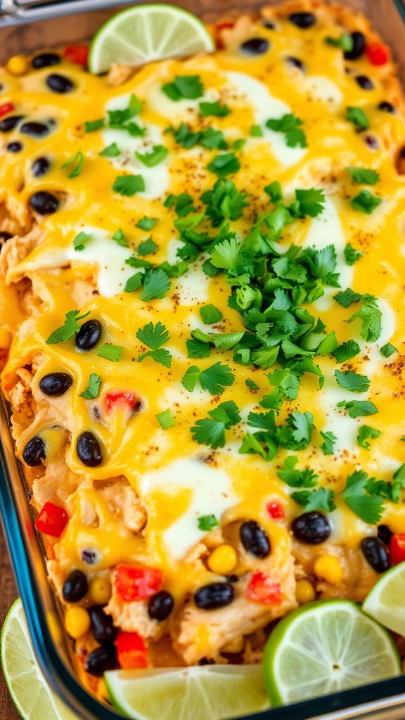 Cilantro-Lime Chicken Casserole  