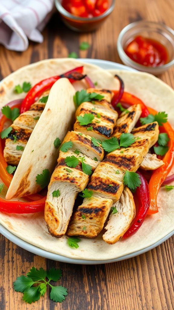 Cilantro Lime Chicken Fajitas