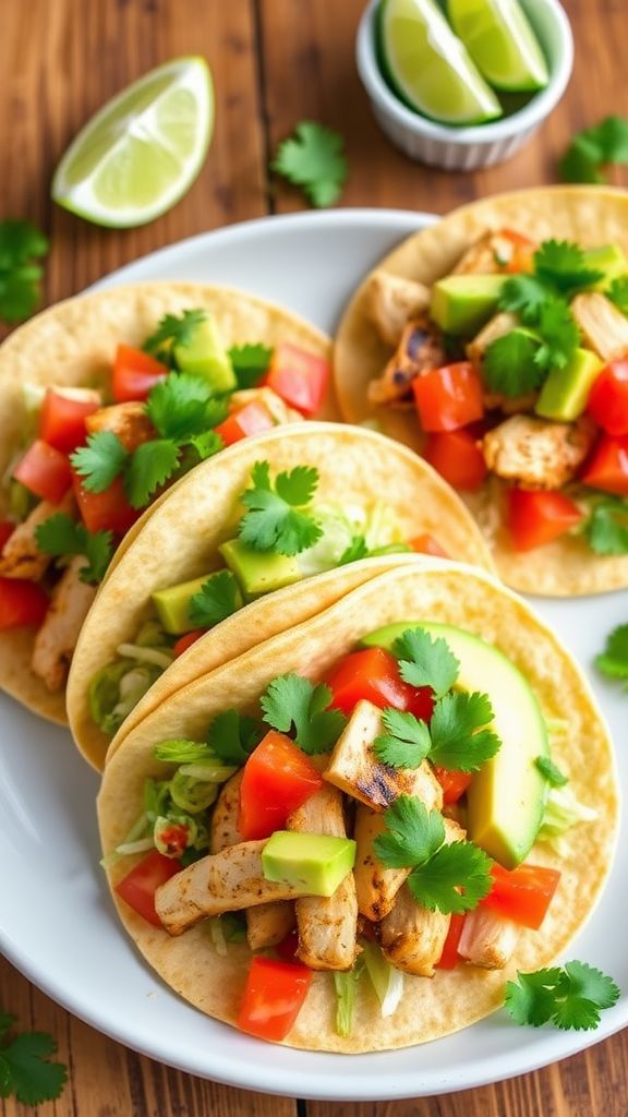 Cilantro Lime Chicken Tacos