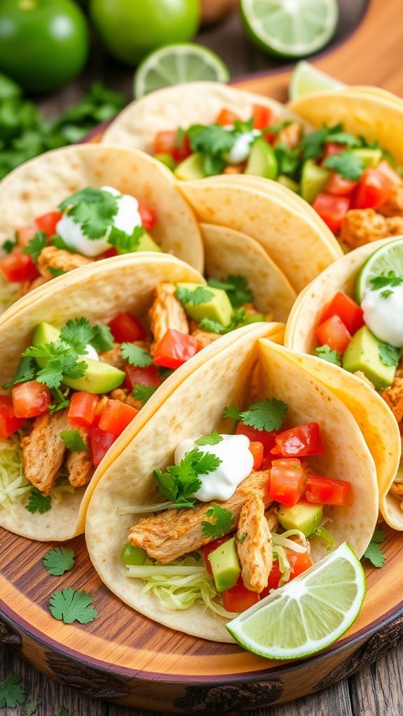 Cilantro Lime Chicken Tacos