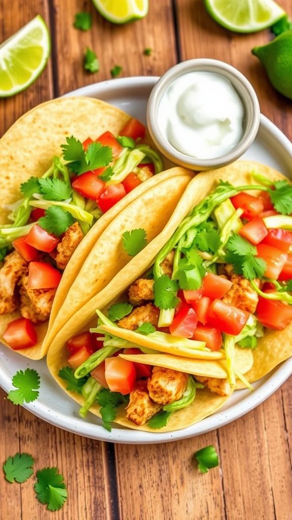 Cilantro Lime Chicken Tacos  