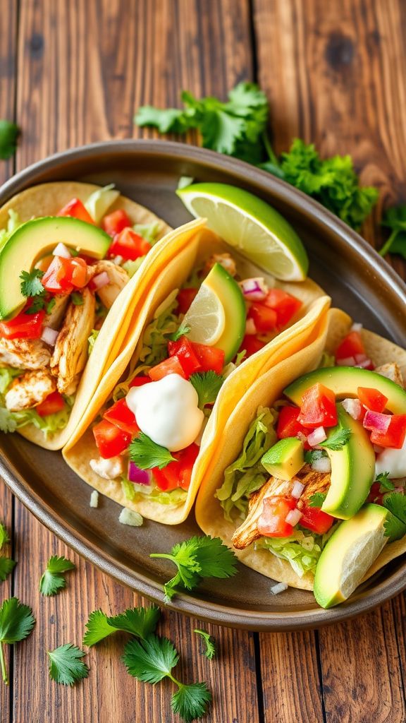 Cilantro Lime Chicken Tacos  