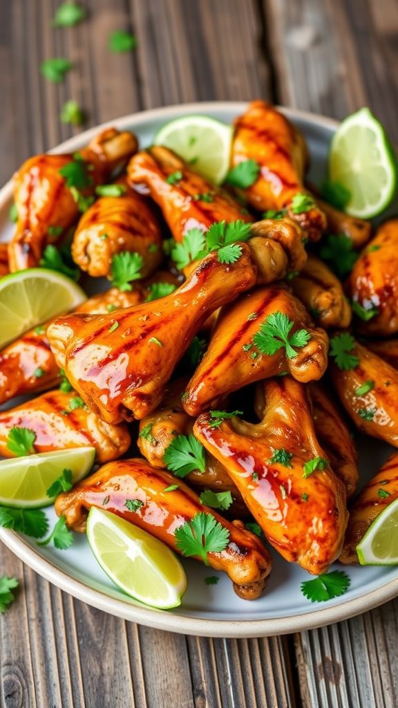 Cilantro Lime Grilled Wings  