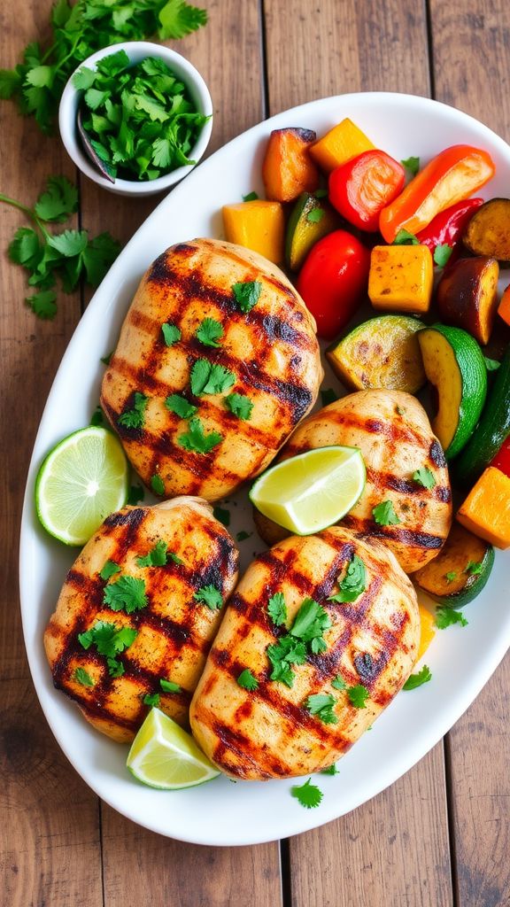 Cilantro Lime Mediterranean Grilled Chicken