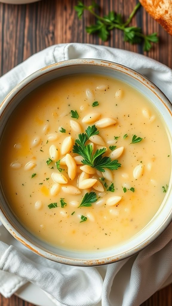 Classic Avgolemono Soup 