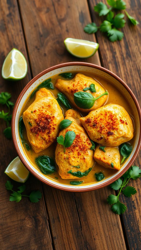 Coconut Curry Chicken Thighs