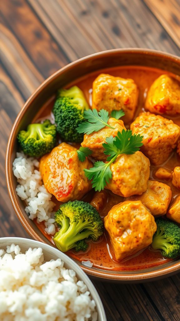 Coconut Curry Chicken with Broccoli