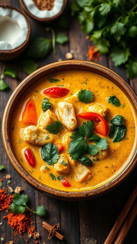 Coconut Curry Keto Chicken Soup