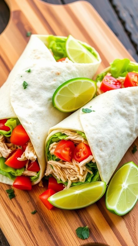 Creamy Avocado Chicken Wrap