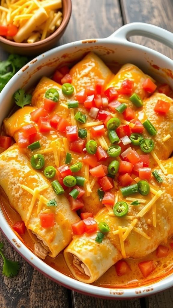 Creamy Ranch Chicken Enchiladas  