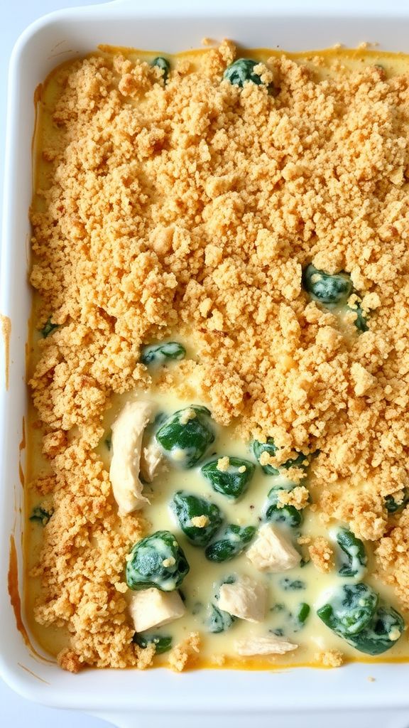 Creamy Spinach and Artichoke Chicken Casserole