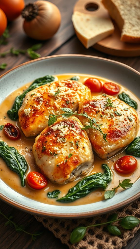 Creamy Tuscan Chicken Thighs