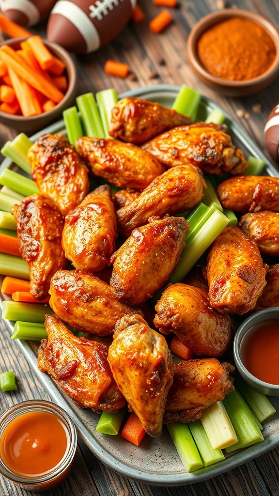 crispy air fryer chicken wings recipes for game day