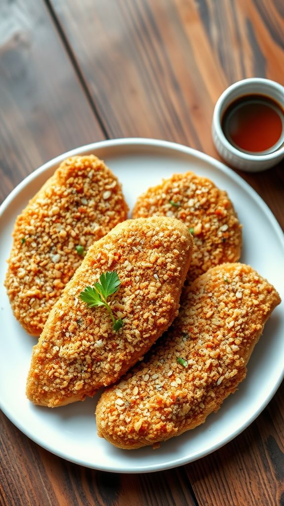 Crispy Everything Bagel Chicken Breasts