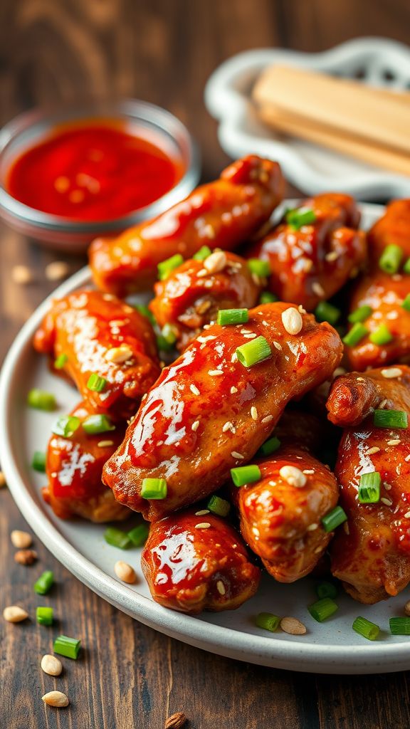 Crispy Kung Pao Chicken Wings  