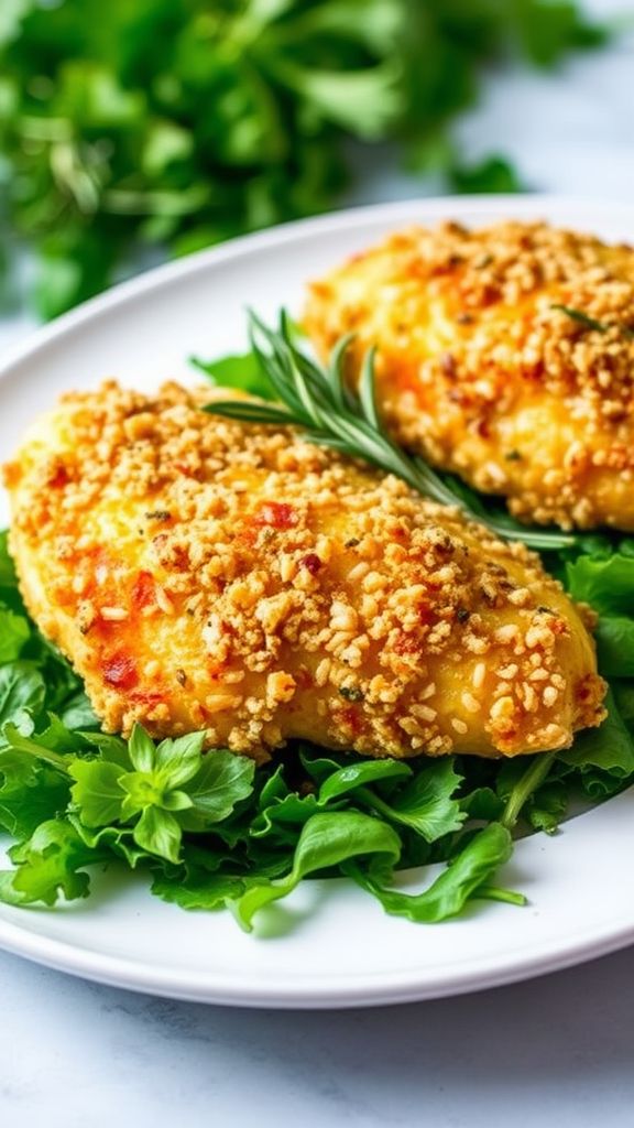 Crispy Parmesan Herb Chicken