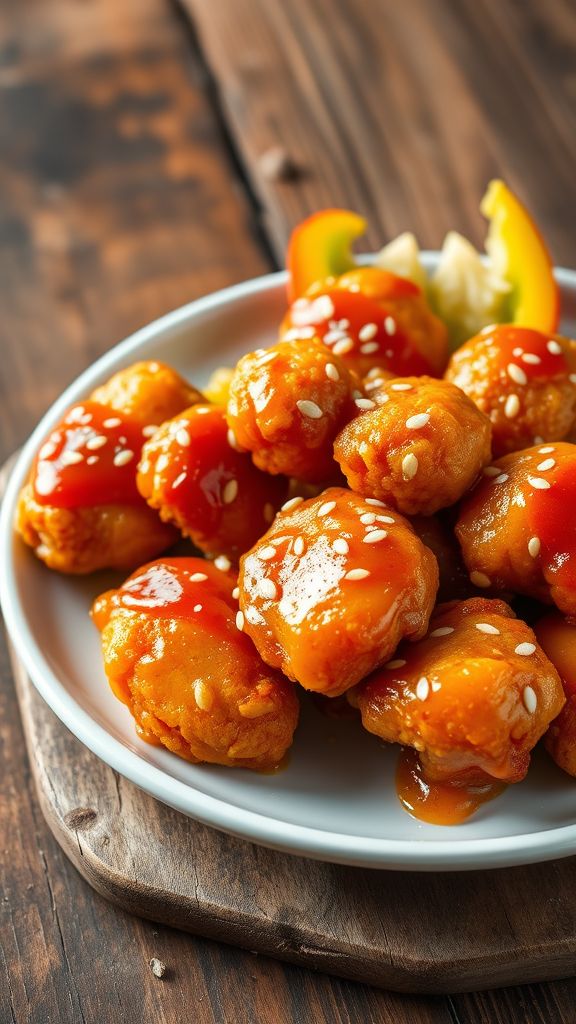 Crispy Sweet and Sour Chicken Bites