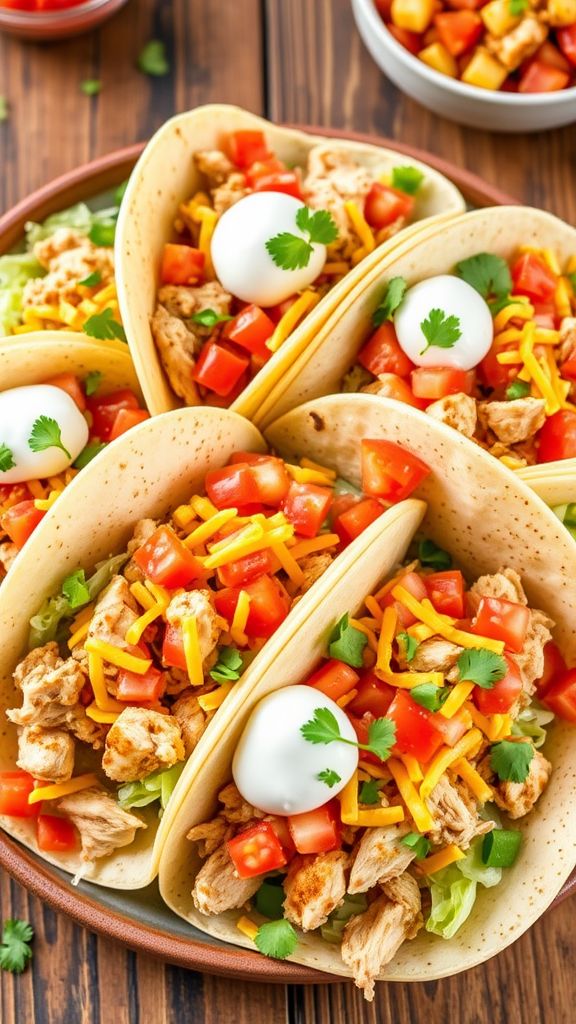 Crunchy Tex-Mex Chicken Tacos  