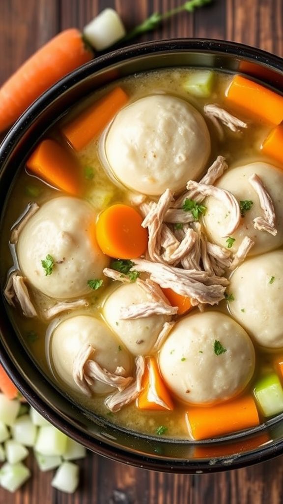 Easy Slow Cooker Chicken and Dumplings  