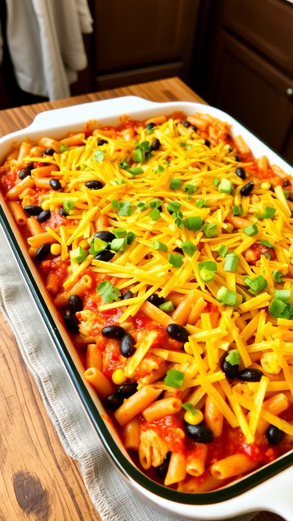 Enchilada Chicken Pasta Bake  